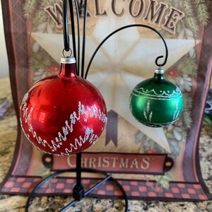 Vintage Old World Decorations🎄Christmas Glass Ornaments